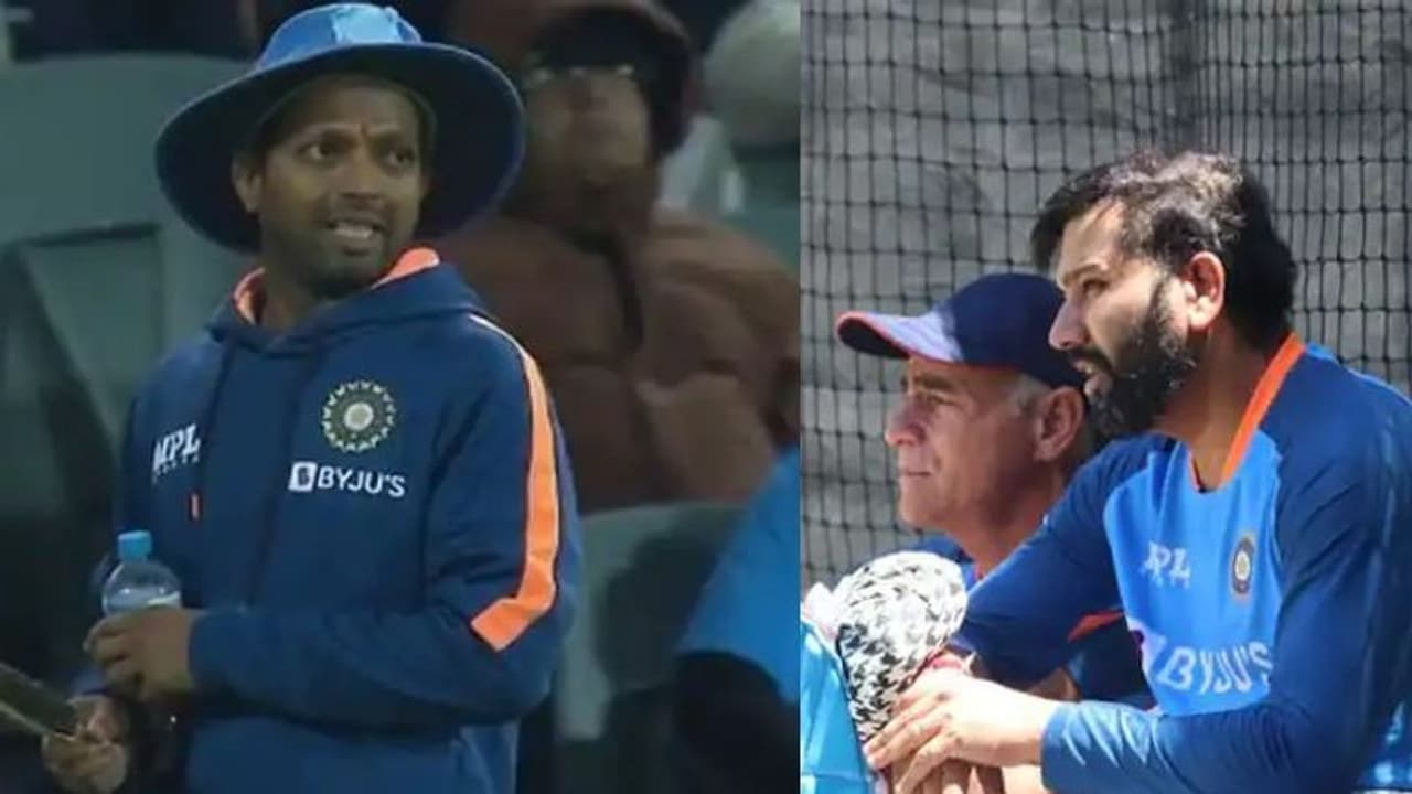  അന്ന് രഘു ഹീറോ, ഇന്ന് ക്യാപ്റ്റന്‍റെ ചീത്തവിളി; ഇന്ത്യയുടെ പരിശീലന സെഷനില്‍ ക്ഷുഭിതനായി രോഹിത്