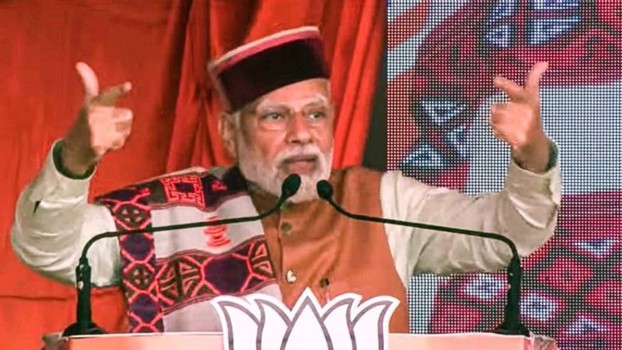 हिमाचल चुनाव में मिशन रिपिट पर भाजपा: मोदी बोले इस बार रिवाज बदलने की जिम्मेदारी मां बहनों पर 