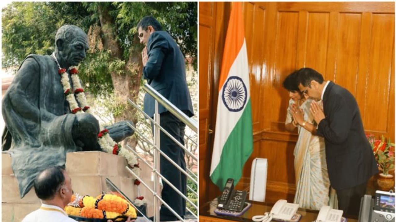 രാഷ്ട്രപിതാവിനെ വണങ്ങി ദേശീയ പതാകയെ നമസ്ക്കരിച്ച് ചീഫ് ജസ്റ്റിസ് ചന്ദ്രചൂഡ്; ശ്രദ്ധേയമായി മോദിയുടെ അഭാവം രാഷ്ട്രപിതാവിനെ വണങ്ങി ദേശീയ പതാകയെ നമസ്ക്കരിച്ച് ചീഫ് ജസ്റ്റിസ് ചന്ദ്രചൂഡ്; ശ്രദ്ധേയമായി മോദിയുടെ അഭാവം