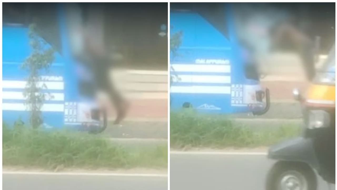 ഓടുന്ന ബസിന്റെ മുന്നിലേക്ക് എടുത്ത് ചാടി യുവാവ്, തെറിച്ചുവീണു, ചില്ല് ചിന്നിചിതറി വീഡിയോ ഓടുന്ന ബസിന്റെ മുന്നിലേക്ക് എടുത്ത് ചാടി യുവാവ്, തെറിച്ചുവീണു, ചില്ല് ചിന്നിചിതറി വീഡിയോ