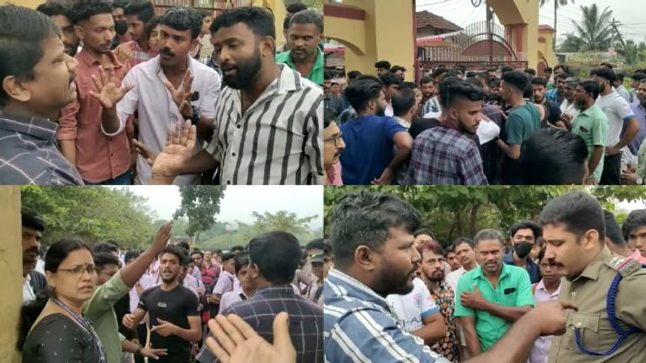 പെൺകുട്ടിയുടെ ബന്ദി നാടകം; അധ്യാപകർക്കെതിരെ നാട്ടുകാർ; അലനല്ലൂർ സ്കൂളിൽ പ്രതിഷേധം പെൺകുട്ടിയുടെ ബന്ദി നാടകം; അധ്യാപകർക്കെതിരെ നാട്ടുകാർ; അലനല്ലൂർ സ്കൂളിൽ പ്രതിഷേധം