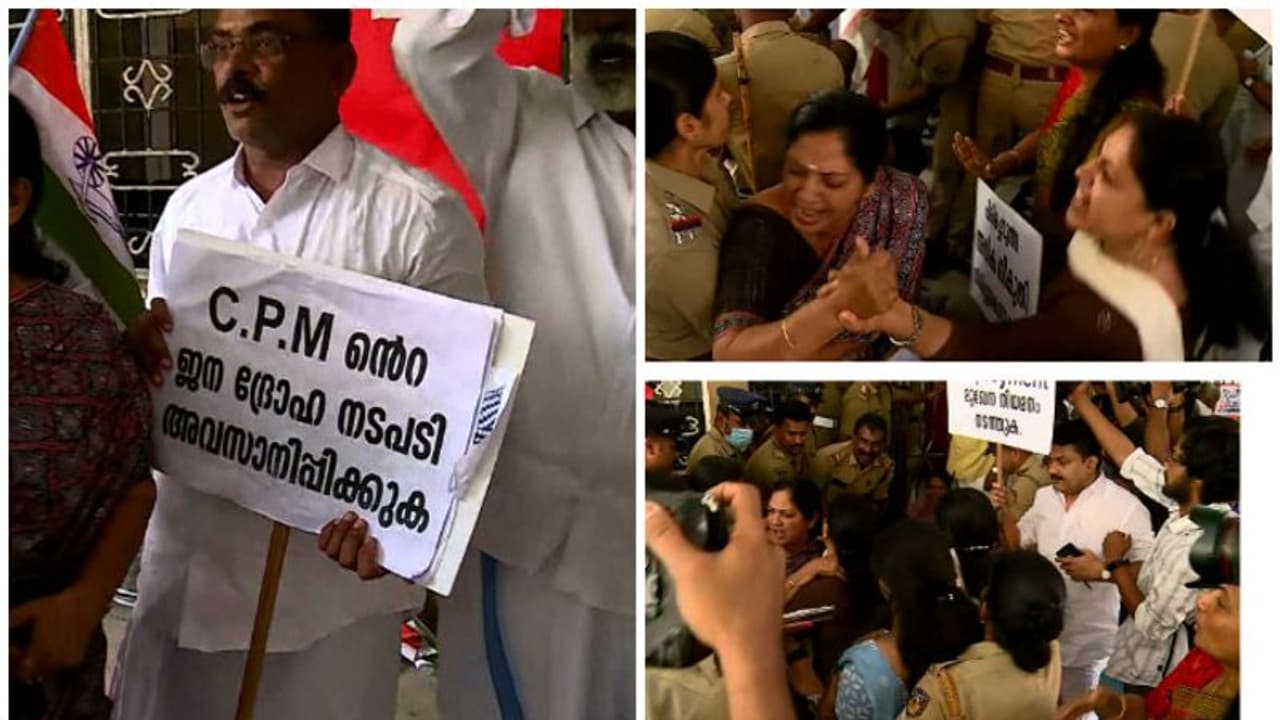 തൃശൂരിലും പിൻവാതിൽ നിയമനം ? കോർപ്പറേഷനിൽ പ്രതിഷേധം, കോൺഗ്രസ് കൗൺസിലർമാർ അറസ്റ്റിൽ തൃശൂരിലും പിൻവാതിൽ നിയമനം ? കോർപ്പറേഷനിൽ പ്രതിഷേധം, കോൺഗ്രസ് കൗൺസിലർമാർ അറസ്റ്റിൽ