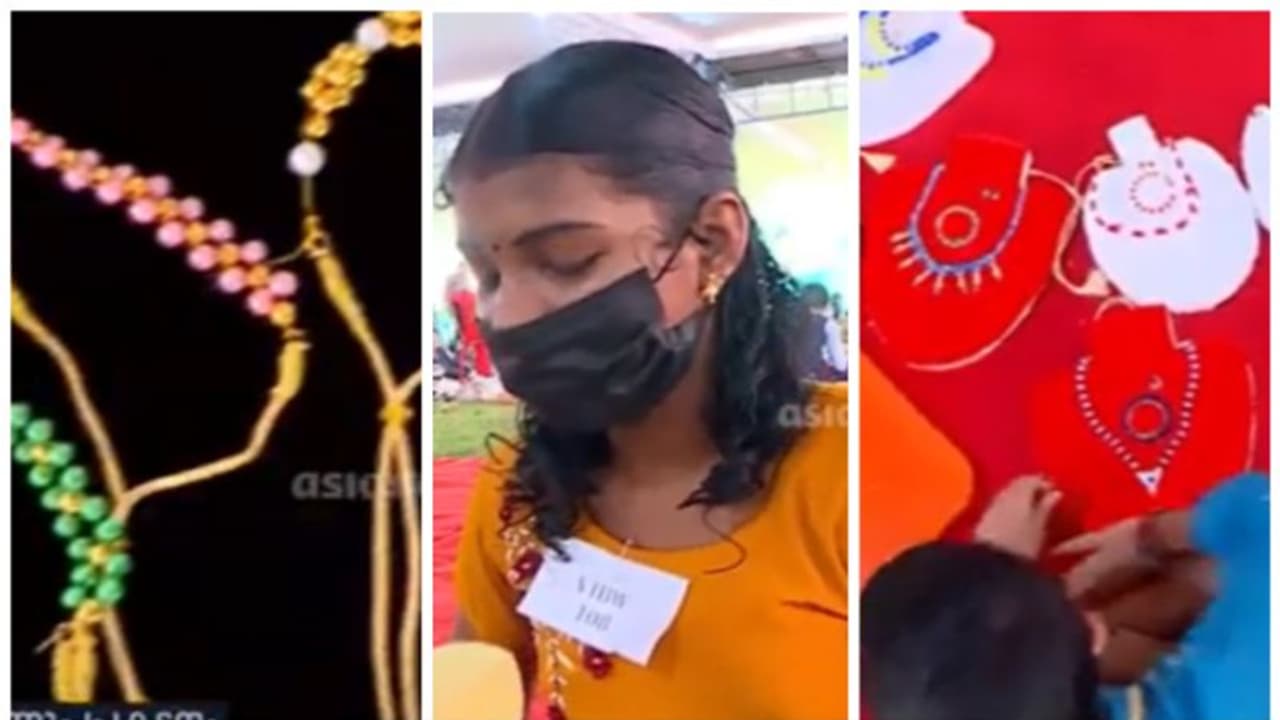 മുത്തുകളിലെ കരവിരുത്; അകക്കണ്ണിന്റെ കാഴ്ചയിൽ അത്ഭുതങ്ങളൊരുക്കി കുരുന്നുകൾ; സ്പെഷൽ സ്കൂൾ കലോത്സവം; വീഡിയോ മുത്തുകളിലെ കരവിരുത്; അകക്കണ്ണിന്റെ കാഴ്ചയിൽ അത്ഭുതങ്ങളൊരുക്കി കുരുന്നുകൾ; സ്പെഷൽ സ്കൂൾ കലോത്സവം; വീഡിയോ