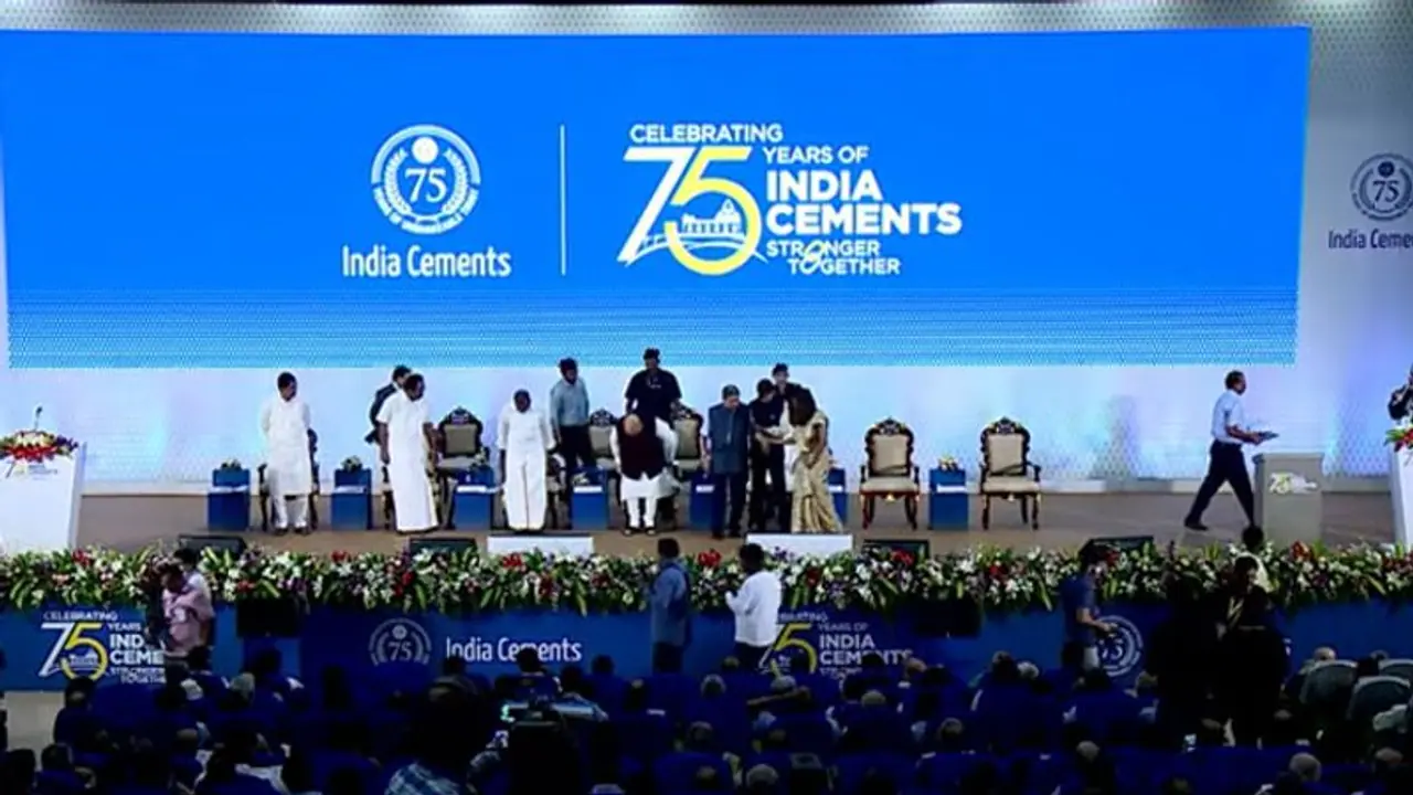 இந்தியா சிமென்ட்ஸ் 75வது ஆண்டு விழா.. அமித்ஷாவை புகழ்ந்து தள்ளிய இந்தியா சிமெண்ட்ஸ் நிறுவனர் சீனிவாசன்