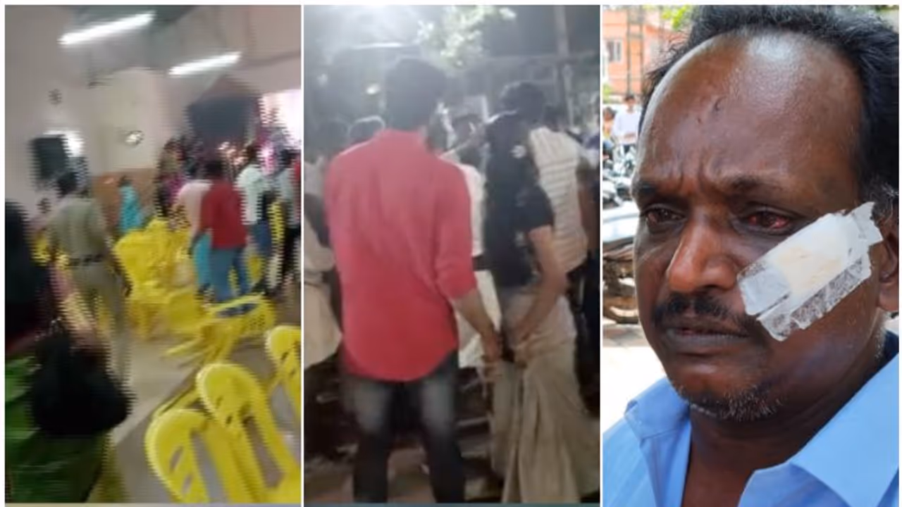കല്ല്യാണത്തല്ലില് വന് ട്വിസ്റ്റ്; ക്ഷണിക്കപ്പെടാത്തയാള് 200 രൂപ കൊടുത്ത് മടങ്ങി, പിന്നാലെ അടിയോടടി കല്ല്യാണത്തല്ലില് വന് ട്വിസ്റ്റ്; ക്ഷണിക്കപ്പെടാത്തയാള് 200 രൂപ കൊടുത്ത് മടങ്ങി, പിന്നാലെ അടിയോടടി