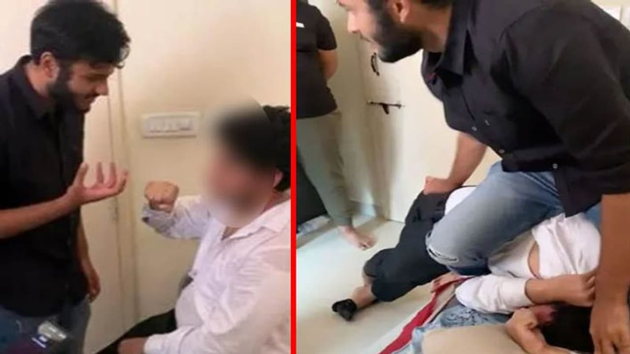 हैदराबाद में हिंदू छात्र से मारपीट का वीडियो वायरल, सीनियर्स ने लगवाए धर्म विशेष के नारे हैदराबाद में हिंदू छात्र से मारपीट का वीडियो वायरल, सीनियर्स ने लगवाए धर्म विशेष के नारे