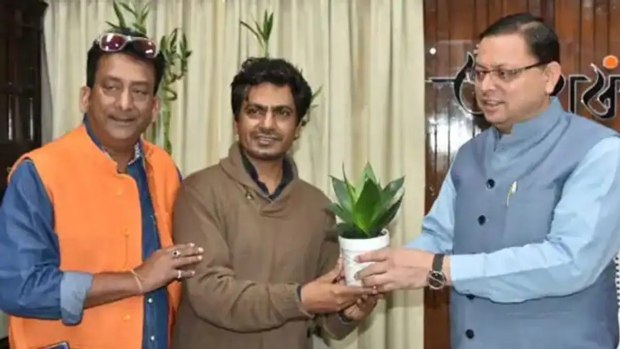 Uttarakhand CM Pushkar Singh Dhami felicitated Nawazuddin Siddiqui report Uttarakhand CM Pushkar Singh Dhami felicitated Nawazuddin Siddiqui report