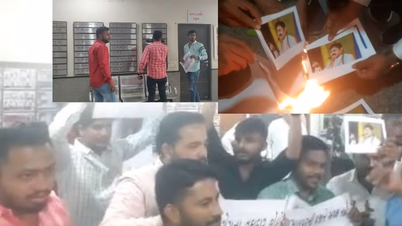 ಕಾಂಗ್ರೆಸ್ ಕಾರ್ಯಕರ್ತರಿಂದಲೇ ಗುಜರಾತ್‌ನಲ್ಲಿ 'ಕೈ' ಕಚೇರಿ ಧ್ವಂಸ