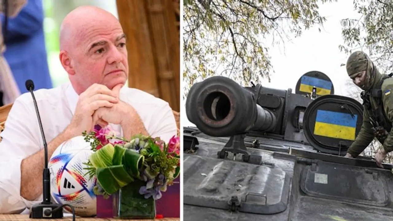 FIFA boss Gianni Infantino trolled for urging Russia Ukraine ceasefire during World Cup 2022 FIFA boss Gianni Infantino trolled for urging Russia Ukraine ceasefire during World Cup 2022