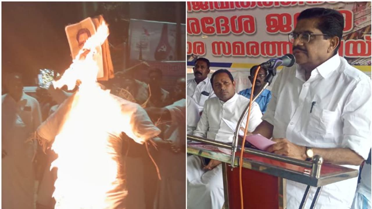 വിഴിഞ്ഞം സമരപന്തലിൽ സുധീരൻ, മുഖ്യമന്ത്രിയോട് ആവശ്യപ്പെട്ടത് ഒരേ ഒരു കാര്യം; സുധീരന്റെ കോലം കത്തിച്ച് മറുപക്ഷം വിഴിഞ്ഞം സമരപന്തലിൽ സുധീരൻ, മുഖ്യമന്ത്രിയോട് ആവശ്യപ്പെട്ടത് ഒരേ ഒരു കാര്യം; സുധീരന്റെ കോലം കത്തിച്ച് മറുപക്ഷം