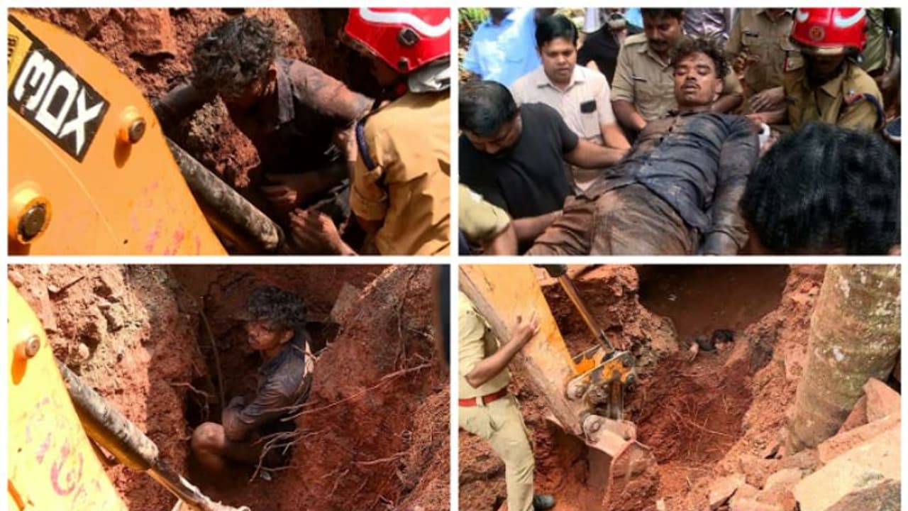 മണിക്കൂറുകളോളം മണ്ണിനടിയിൽ, രക്ഷാപ്രവർത്തനത്തിനിടെ വീണ്ടും മണ്ണിടിച്ചിൽ, ഇതരസംസ്ഥാന തൊഴിലാളിയെ രക്ഷിച്ചു മണിക്കൂറുകളോളം മണ്ണിനടിയിൽ, രക്ഷാപ്രവർത്തനത്തിനിടെ വീണ്ടും മണ്ണിടിച്ചിൽ, ഇതരസംസ്ഥാന തൊഴിലാളിയെ രക്ഷിച്ചു