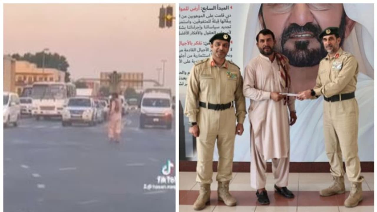 ദുബൈയിലെ സിഗ്നലില്‍ ഗതാഗതം നിയന്ത്രിച്ച പ്രവാസി വൈറല്‍; ആദരവുമായി ദുബൈ പൊലീസ്