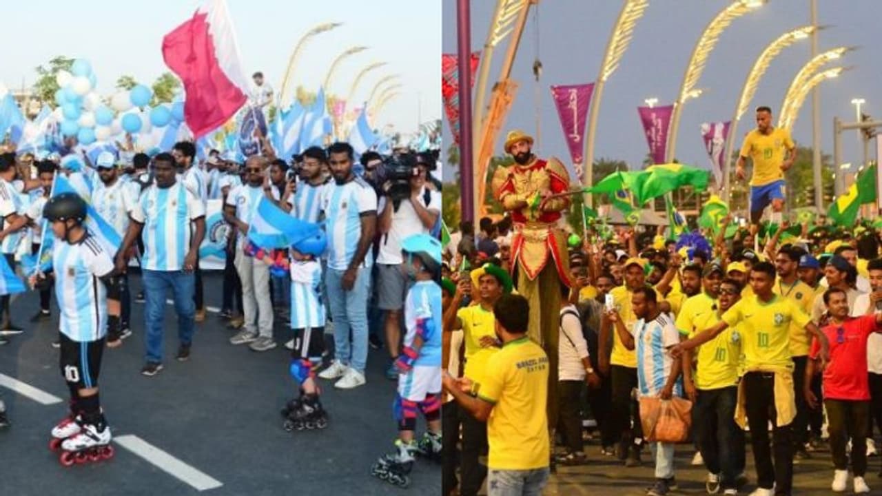 రండి బాబు రండి.. ఫ్రీ గా ఫిఫా వరల్డ్ కప్ చూపిస్తాం.. ఫేక్ ఫ్యాన్స్తో అబాసుపాలవుతున్న ఖతర్..! రండి బాబు రండి.. ఫ్రీ గా ఫిఫా వరల్డ్ కప్ చూపిస్తాం.. ఫేక్ ఫ్యాన్స్తో అబాసుపాలవుతున్న ఖతర్..!