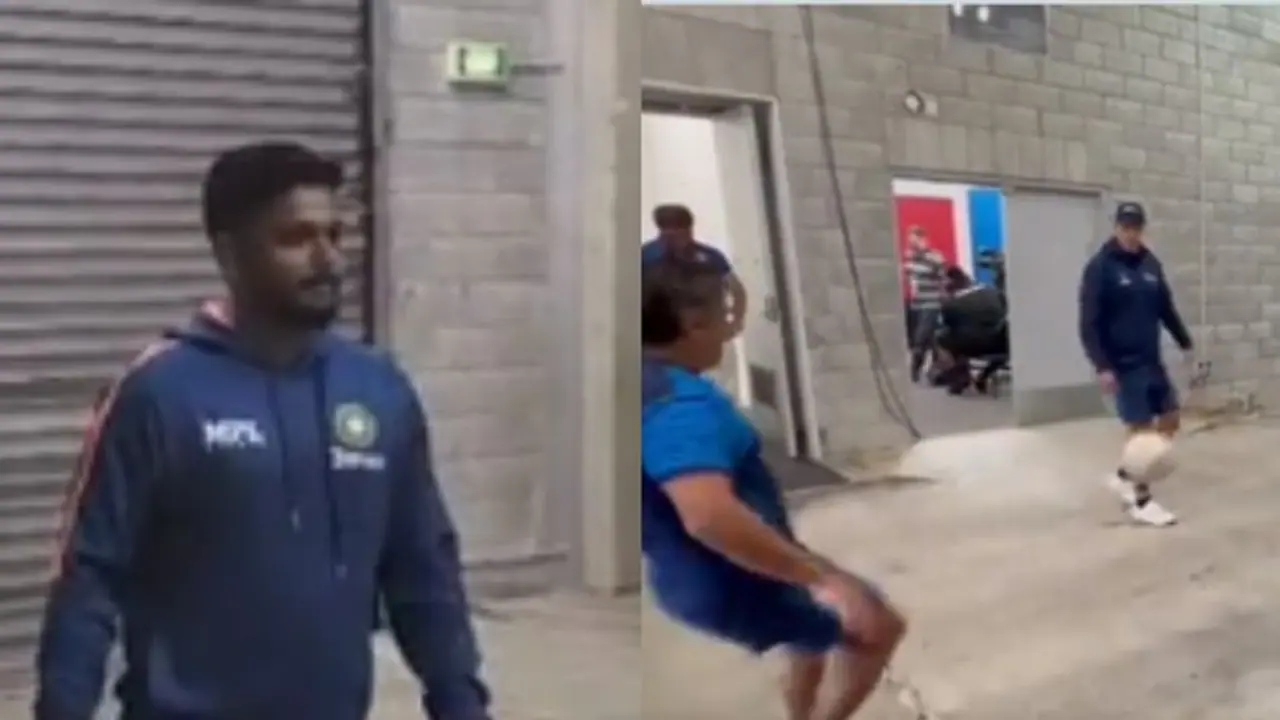 സഞ്ജുവിന് ഫുട്ബോളും വശം, അങ്കം ന്യൂസിലന്ഡ് താരങ്ങള്ക്കെതിരെ വീഡിയോ സഞ്ജുവിന് ഫുട്ബോളും വശം, അങ്കം ന്യൂസിലന്ഡ് താരങ്ങള്ക്കെതിരെ വീഡിയോ