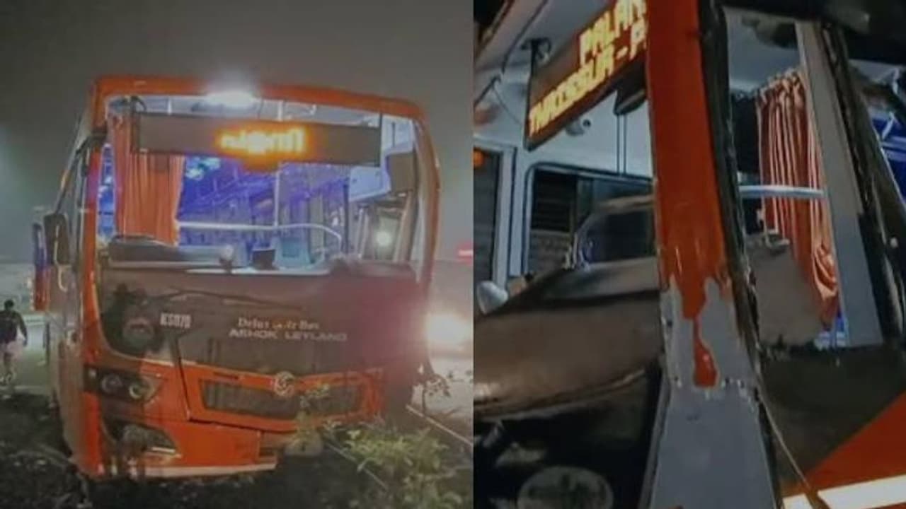 തൃശൂരിൽ സ്വിഫ്റ്റ് ബസ് അപകടം, 15 പേർക്ക് പരിക്ക്