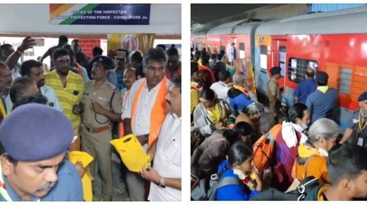 காசி தமிழ்ச் சங்கமம்..! தொழில் முனைவோர்களுடன் கோவையில் இருந்து புறப்பட்ட 5வது ரயில்