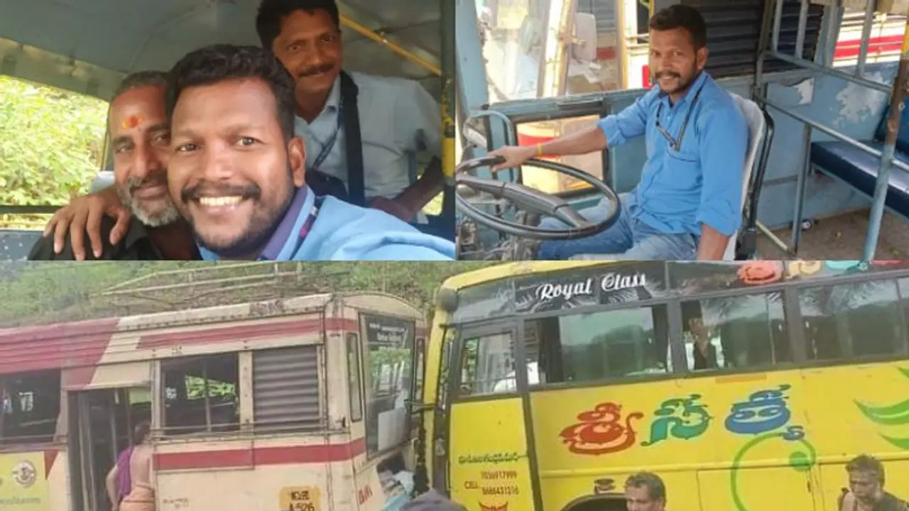 Act of courage on road, KSRTC bus driver a real life hero 