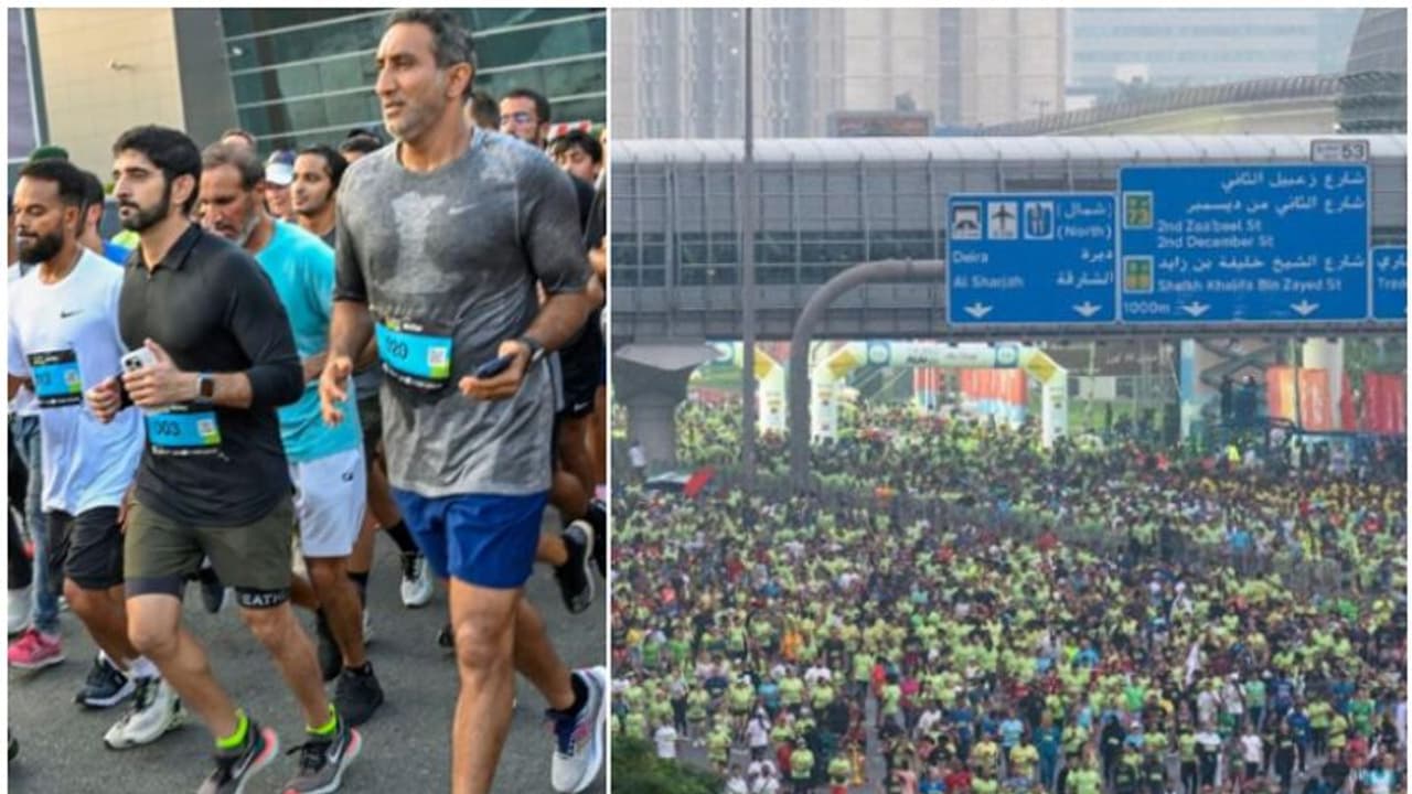 ജനസാഗരമായി നിരത്തുകള്, കൂടെ ചേര്ന്ന് കിരീടാവകാശിയും; റെക്കോര്ഡിട്ട് ദുബൈ റണ് ജനസാഗരമായി നിരത്തുകള്, കൂടെ ചേര്ന്ന് കിരീടാവകാശിയും; റെക്കോര്ഡിട്ട് ദുബൈ റണ്