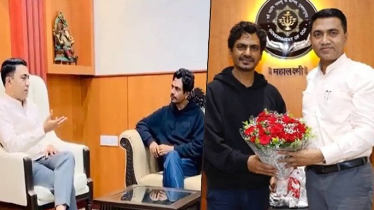 IFFI 2022: Nawazuddin Siddiqui meets CM Pramod Sawant; discusses cinema and art IFFI 2022: Nawazuddin Siddiqui meets CM Pramod Sawant; discusses cinema and art