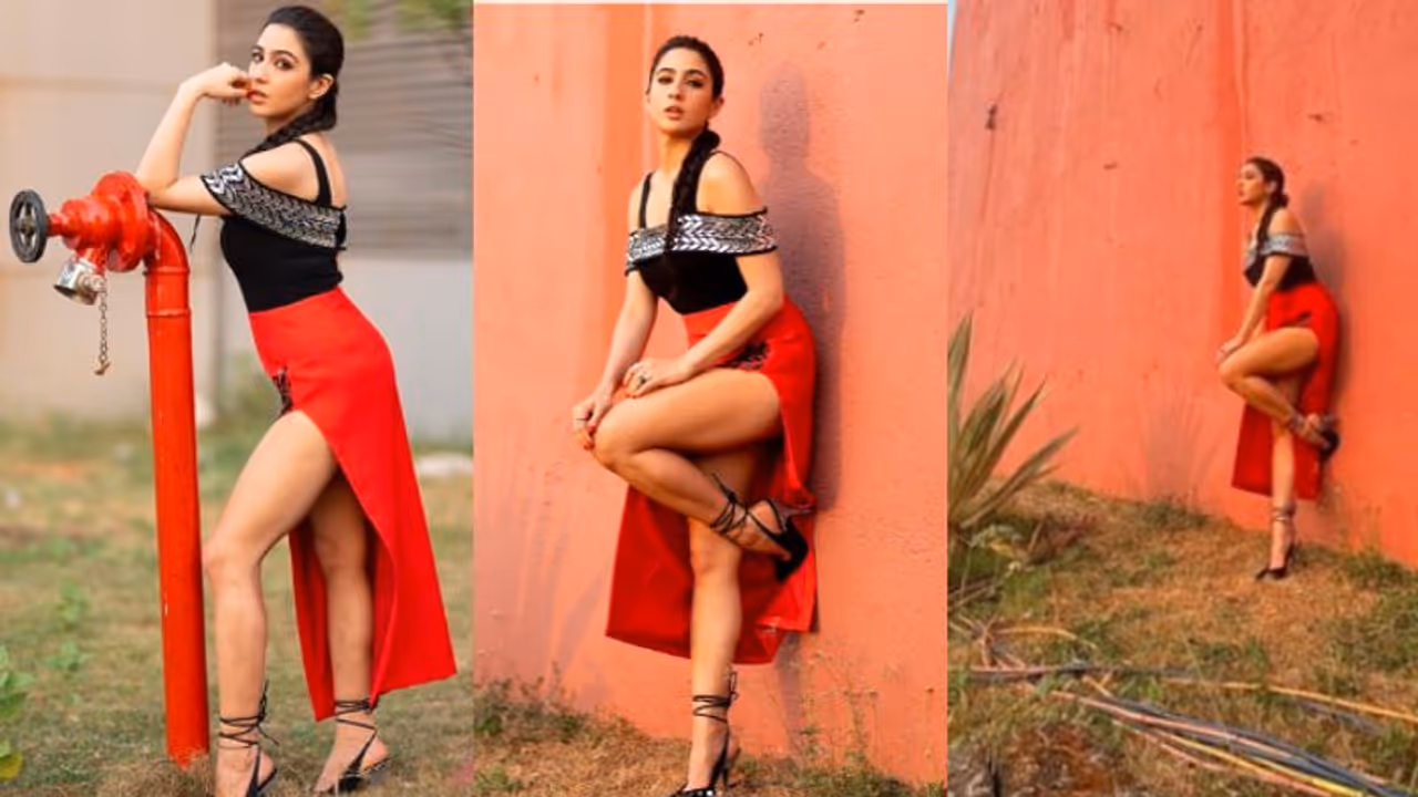 ബ്ലാക്ക് ആന്ഡ് റെഡ്; സ്കേര്ട്ടും ടോപ്പും അണിഞ്ഞ് സാറ അലി ഖാന് ബ്ലാക്ക് ആന്ഡ് റെഡ്; സ്കേര്ട്ടും ടോപ്പും അണിഞ്ഞ് സാറ അലി ഖാന്