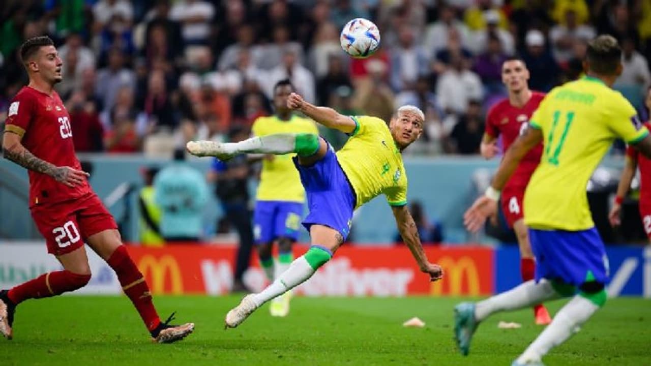 സെർബിയക്കെതിരെ റിച്ചാർലിസന്റെ അക്രോബാറ്റിക് ​ഗോൾ; ഇതുവരെയുള്ളതിൽ മികച്ചതെന്ന് ഫുട്ബോൾ ലോകം 