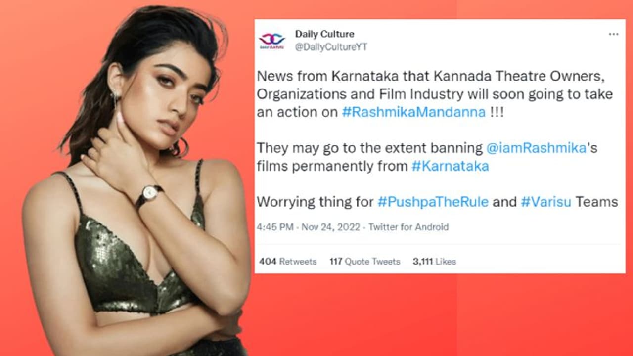 Is Rashmika Mandanna in trouble? Her films Pushpa 2 and Varisu are banned in Karnataka? Read this