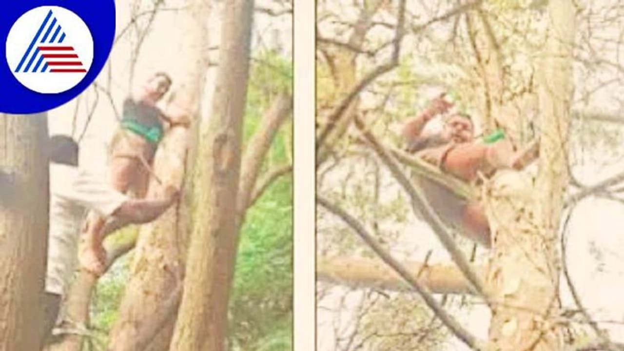 ಬೆಂಗಳೂರು: ಧರಣಿ ವೇಳೆ ಕಬ್ಬು ಬೆಳೆಗಾರನಿಂದ ಆತ್ಮಹತ್ಯೆ ಬೆದರಿಕೆ ಪ್ರಹಸನ ಬೆಂಗಳೂರು: ಧರಣಿ ವೇಳೆ ಕಬ್ಬು ಬೆಳೆಗಾರನಿಂದ ಆತ್ಮಹತ್ಯೆ ಬೆದರಿಕೆ ಪ್ರಹಸನ