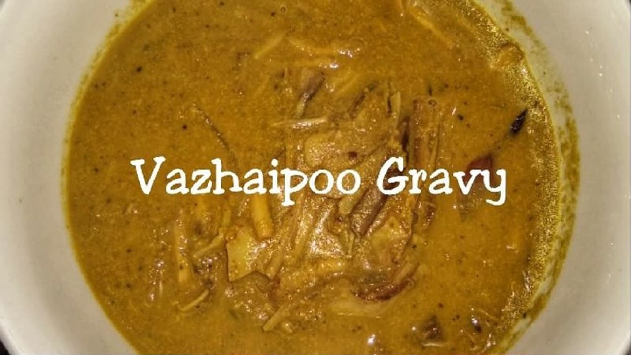 சத்தான வாழைப்பூ கிரேவி செய்யலாம் வாங்க!!!