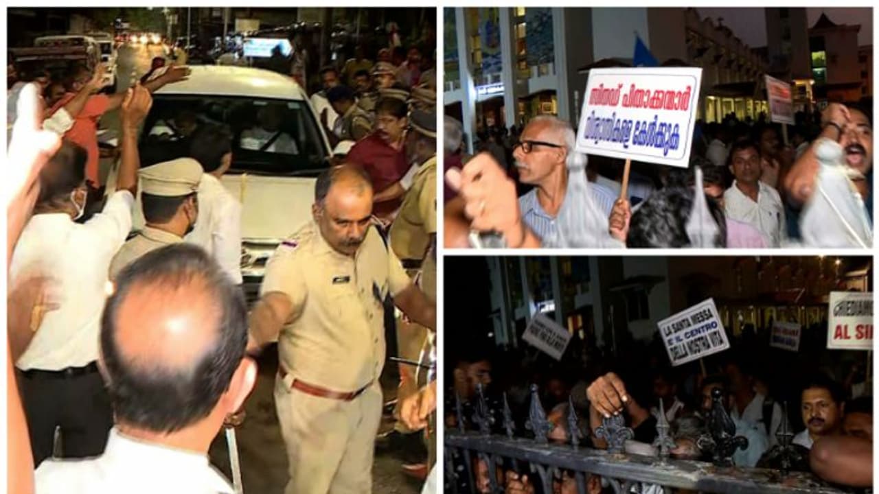 ഏകീകൃത കുർബാന തർക്കം:കൊച്ചിയിൽ ബിഷപ്പ് ആൻഡ്രൂസ് താഴത്തിനെ തടഞ്ഞ് തിരിച്ചയച്ചു , സംഘർഷാവസ്ഥ ഏകീകൃത കുർബാന തർക്കം:കൊച്ചിയിൽ ബിഷപ്പ് ആൻഡ്രൂസ് താഴത്തിനെ തടഞ്ഞ് തിരിച്ചയച്ചു , സംഘർഷാവസ്ഥ