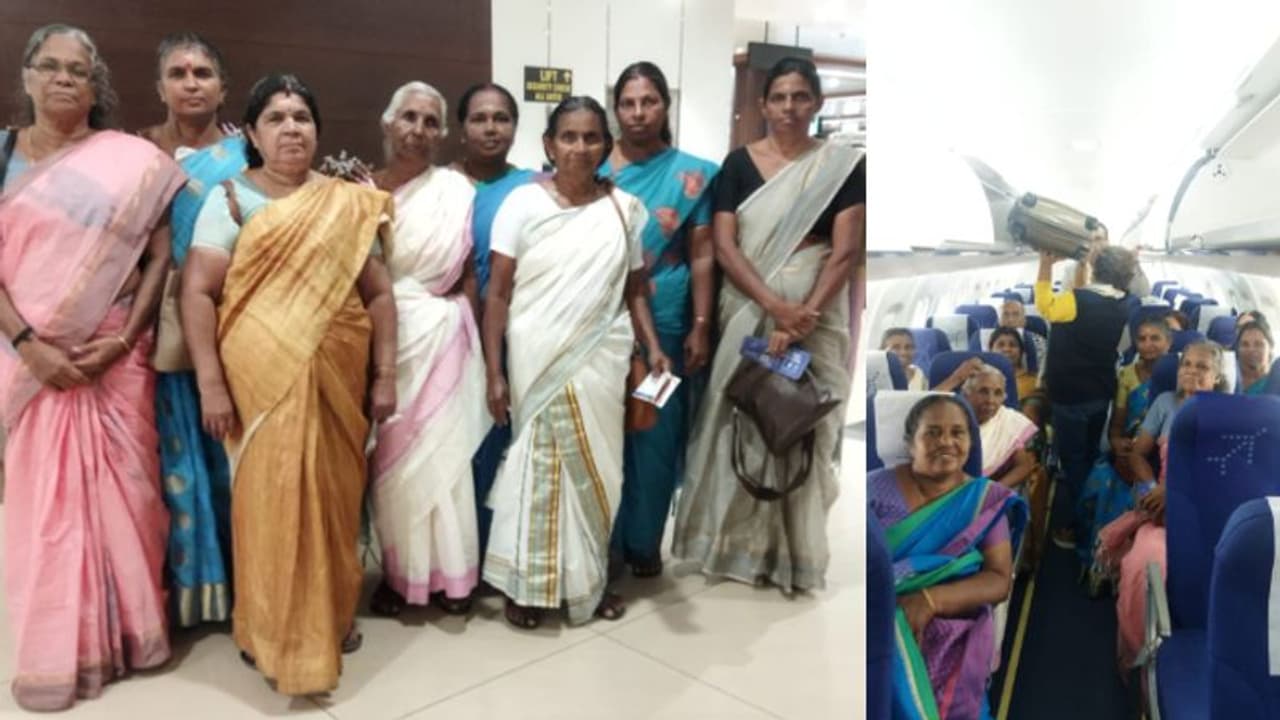 വര്‍ഷങ്ങളായുള്ള സ്വപ്നം; ആകാശയാത്ര സാധിച്ചെടുത്ത് ഈ അയല്‍ക്കൂട്ട അംഗങ്ങള്‍