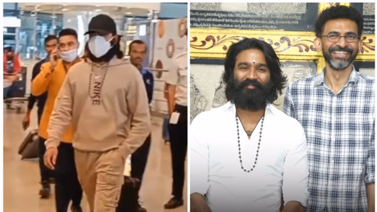 மாஸ்டர் பிளானுடன் திடீர் என ஹைதராபாத் விசிட் அடித்த தனுஷ்..! ஏன் தெரியுமா? வைரலாகும் ஏர்போர்ட் வீடியோ.. மாஸ்டர் பிளானுடன் திடீர் என ஹைதராபாத் விசிட் அடித்த தனுஷ்..! ஏன் தெரியுமா? வைரலாகும் ஏர்போர்ட் வீடியோ..