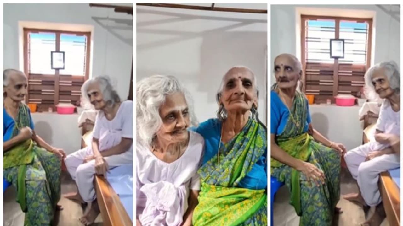 'എന്താണ്? ദ് എവിടെയാണ്?': 80 വർഷത്തിലേറെ പഴക്കമുള്ള സൗഹൃദം; ഹൃദ്യമായൊരു സൗഹൃദക്കാഴ്ച; വൈറൽ വീഡിയോ 'എന്താണ്? ദ് എവിടെയാണ്?': 80 വർഷത്തിലേറെ പഴക്കമുള്ള സൗഹൃദം; ഹൃദ്യമായൊരു സൗഹൃദക്കാഴ്ച; വൈറൽ വീഡിയോ