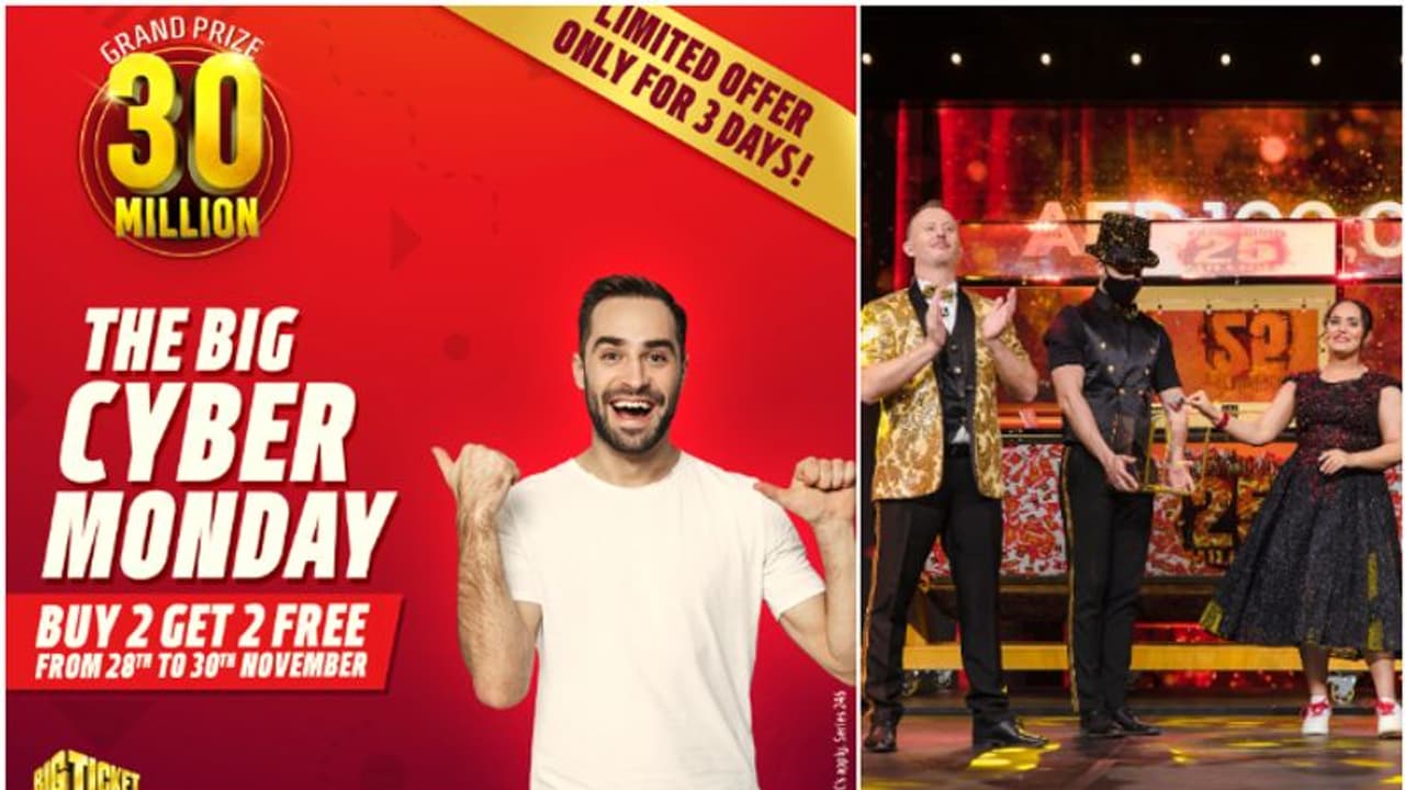 രണ്ട് ടിക്കറ്റുകള്‍ തികച്ചും സൗജന്യം, 60 കോടിയിലേറെ നേടാം; 'ബിഗ് സൈബര്‍ മണ്‍ഡേ' ഓഫറുമായി ബിഗ് ടിക്കറ്റ്‌