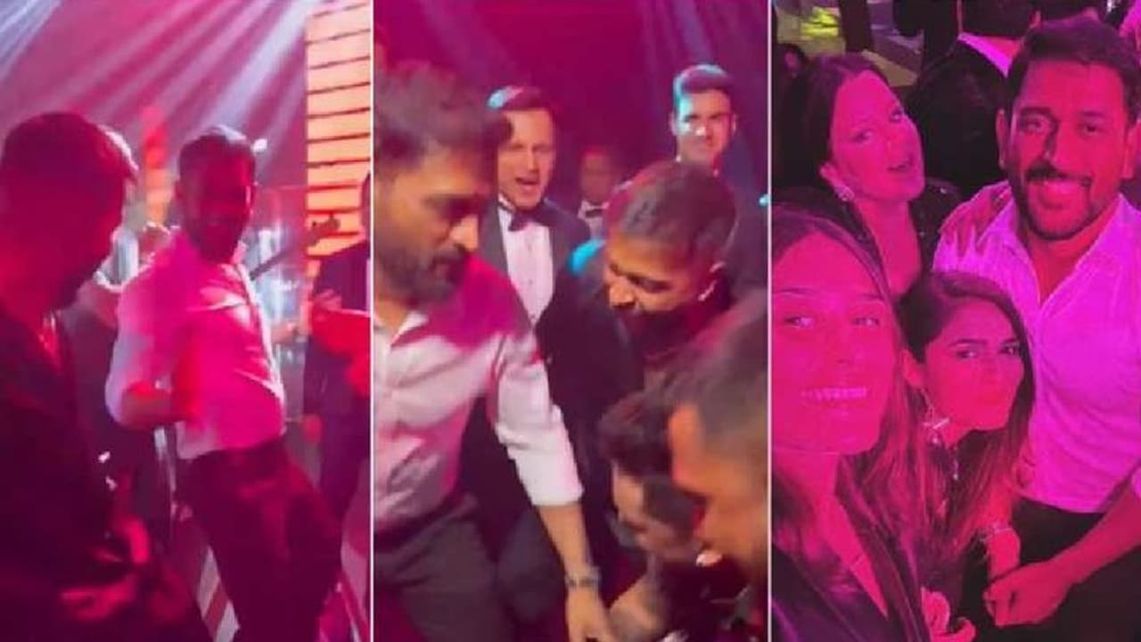 ಹಾರ್ದಿಕ್ ಜೊತೆಗೂಡಿ ಜಾಕೆಟ್ ಕಿತ್ತೆಸೆದು ಕುಣಿದ ಧೋನಿ... ಕ್ರಿಕೆಟಿಗರ ಜಬರ್‌ದಸ್ತ್ ಡಾನ್ಸ್ ವೈರಲ್