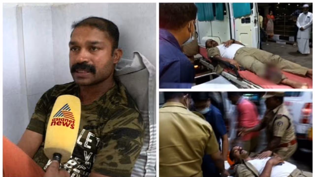 അപ്രതീക്ഷിത ആക്രമണം,സിമന്‍റ് കട്ട എറിഞ്ഞു,പരിക്കേറ്റ് ഒരു മണിക്കൂറിലേറെ സ്റ്റേഷനിൽ കിടന്നു എസ്ഐ ലിജോ പി.മാണി