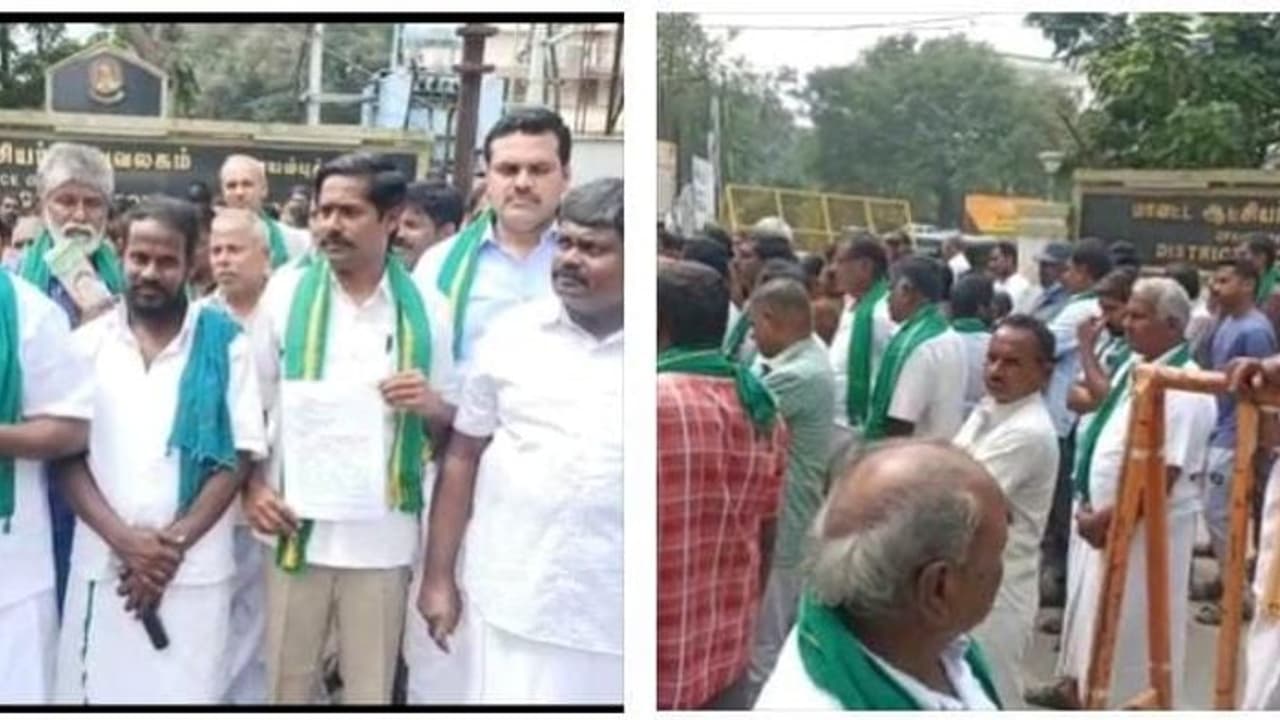 கோவையில் ராணுவ தொழில்நுட்ப பூங்கா..! மாவட்ட ஆட்சியர் அலுவலகத்தை முற்றுகையிட்ட விவசாயிகள் கோவையில் ராணுவ தொழில்நுட்ப பூங்கா..! மாவட்ட ஆட்சியர் அலுவலகத்தை முற்றுகையிட்ட விவசாயிகள்