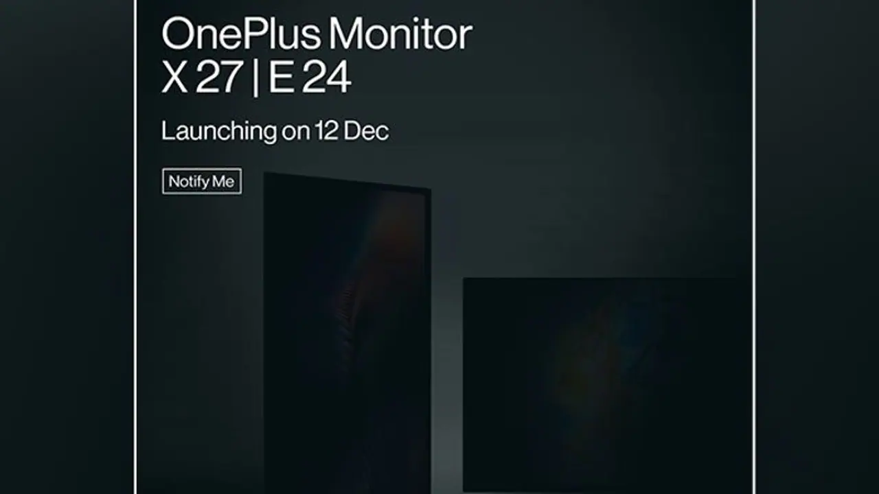 OnePlus to launch X27, E24 monitors in India on December 12