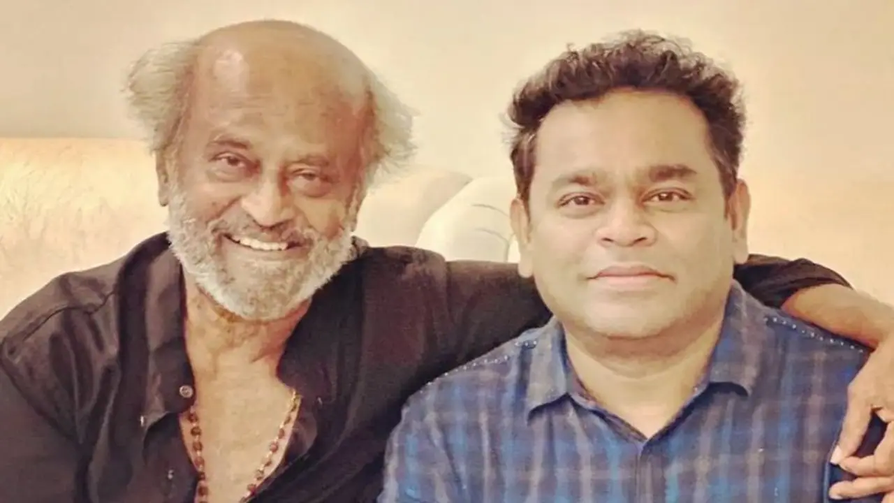 Rajinikanth watched AR Rahman's virtual reality film Le Musk; later posed for some perfect clicks Rajinikanth watched AR Rahman's virtual reality film Le Musk; later posed for some perfect clicks