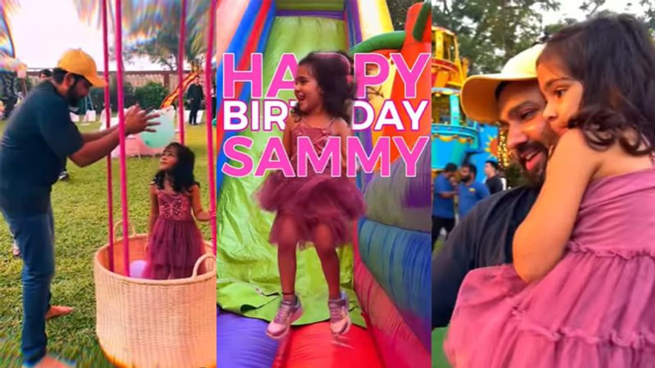 4 साल की हुई कप्तान रोहित शर्मा की लाडली, देखें डिज्नी थीम पर किस तरह पापा ने सेलिब्रेट किया समायरा का बर्थडे 4 साल की हुई कप्तान रोहित शर्मा की लाडली, देखें डिज्नी थीम पर किस तरह पापा ने सेलिब्रेट किया समायरा का बर्थडे