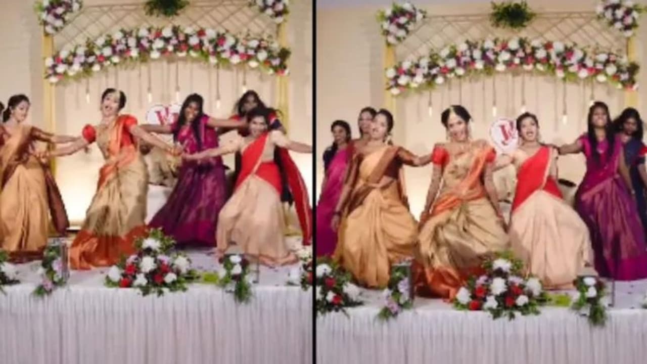 ರಾ ರಾ ರಕ್ಕಮ್ಮ ಹಾಡಿಗೆ ಡಾನ್ಸ್‌ಪ್ಲೋರ್ ಚಿಂದಿಯಾಗುವಂತೆ ಕುಣಿದ ಮದುಮಗಳು.. ವೈರಲ್ ವಿಡಿಯೋ