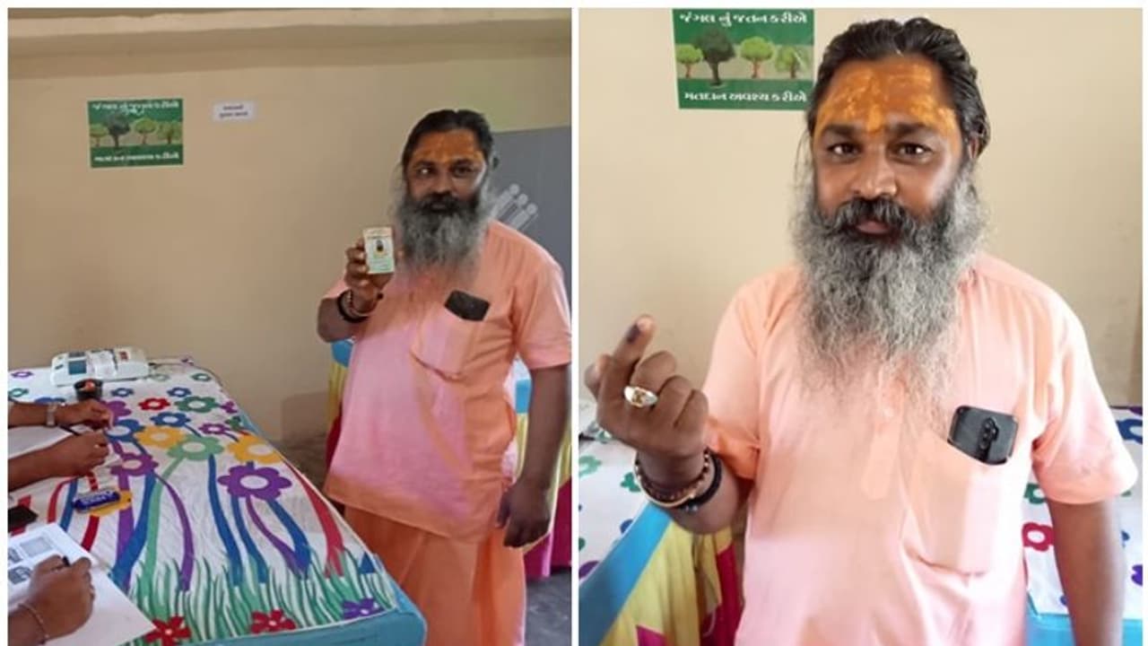Gujarat Election: ಗಿರ್ ಮತಗಟ್ಟೇಲಿ ವೋಟ್ ಮಾಡಿದ ಏಕೈಕ ಮತದಾರ! Gujarat Election: ಗಿರ್ ಮತಗಟ್ಟೇಲಿ ವೋಟ್ ಮಾಡಿದ ಏಕೈಕ ಮತದಾರ!
