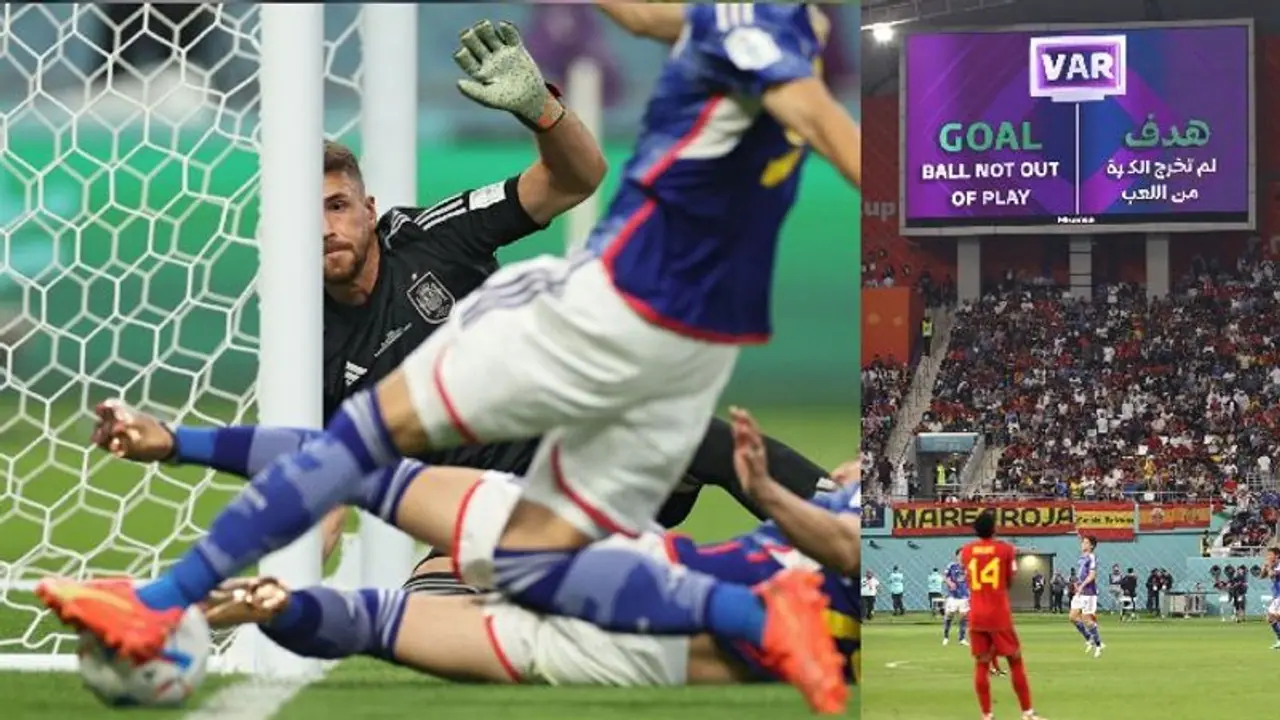 'Ball was out of play': Irked fans believe VAR 'farce' in Japan vs Spain clash led to Germany's World Cup exit 'Ball was out of play': Irked fans believe VAR 'farce' in Japan vs Spain clash led to Germany's World Cup exit