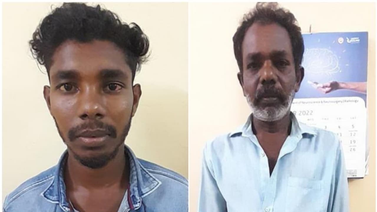 ഭർത്താവുമായുള്ള വഴക്കിനിടെ ഭാര്യയെ മർദ്ദിച്ചു, ആശുപ്രതിയിലായി; അയൽക്കാരായ അച്ഛനും മകനും അറസ്റ്റിൽ ഭർത്താവുമായുള്ള വഴക്കിനിടെ ഭാര്യയെ മർദ്ദിച്ചു, ആശുപ്രതിയിലായി; അയൽക്കാരായ അച്ഛനും മകനും അറസ്റ്റിൽ