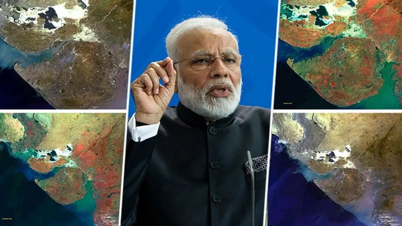 'Breathtaking': PM Modi shares Gujarat images captured by EOS 06 satellite 'Breathtaking': PM Modi shares Gujarat images captured by EOS 06 satellite