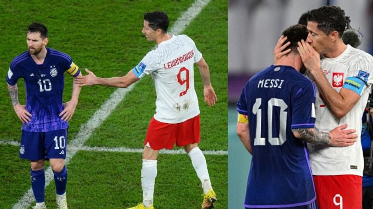 മെസിയുടെ ചെവിയില് പറഞ്ഞ ആ രഹസ്യം പരസ്യമാക്കി ലെവന്ഡോവ്സ്കി മെസിയുടെ ചെവിയില് പറഞ്ഞ ആ രഹസ്യം പരസ്യമാക്കി ലെവന്ഡോവ്സ്കി