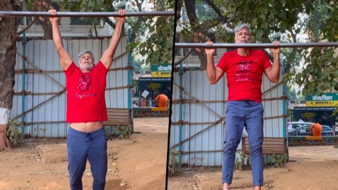Milind Soman shares the health benefits of pull ups on Instagram; check it out Milind Soman shares the health benefits of pull ups on Instagram; check it out
