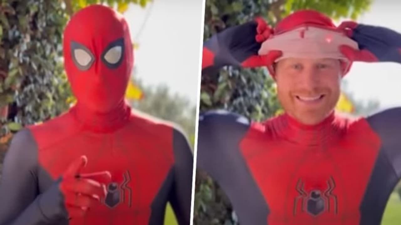 Prince Harry turns Spider Man, shares heartwarming Christmas message Prince Harry turns Spider Man, shares heartwarming Christmas message
