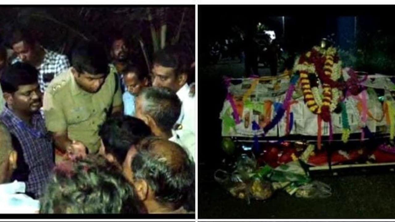 அருந்ததியர் பெண் உடலை அடக்கம் செய்ய எதிர்ப்பு..! 10 மணி நேரம் போராட்டத்தால் பரபரப்பு அருந்ததியர் பெண் உடலை அடக்கம் செய்ய எதிர்ப்பு..! 10 மணி நேரம் போராட்டத்தால் பரபரப்பு