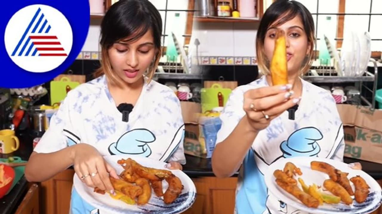 ವಾಟರ್ ಮಿಕ್ಸ್‌ ,5 ಮಿರ್ಚಿ; ಮೆಣಸಿನಕಾಯಿ ಬಜ್ಜಿ ಮಾಡಿದ ನಿವೇದಿತಾ ಹಿಗ್ಗಾಮುಗ್ಗಾ ಟ್ರೋಲ್