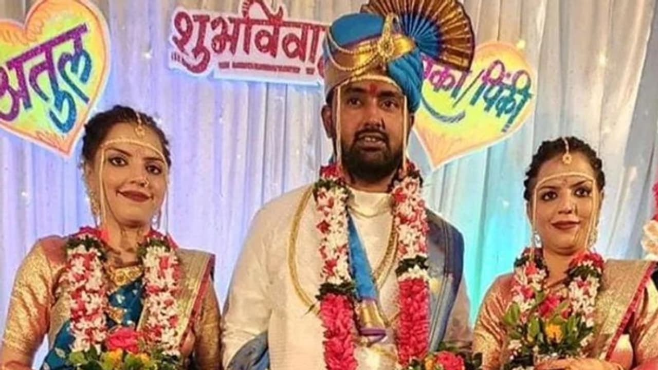 ഇരട്ടകളായ യുവതികൾ ഒരാളെ വിവാഹം ചെയ്ത സംഭവം വിവാദമാകുന്നു; വീഡിയോ വൈറൽ